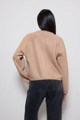 Button-Front Knit Cardigan