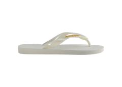 Women's Top Logo Metallic Flip Flops