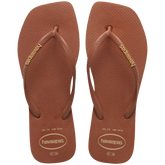Women's Slim Square Logo Pop Up Flip Flops