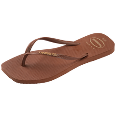 Women's Slim Square Logo Pop Up Flip Flops