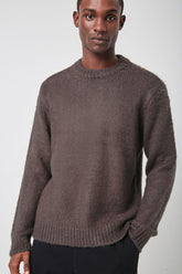 Brushed Purl Knit Sweater