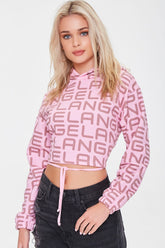 Angel Graphic Self-Tie Hoodie