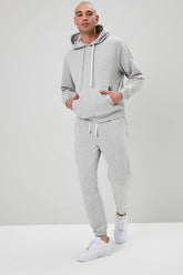 Basic Heathered Drawstring Joggers