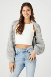 Batwing Open-Front Cardigan Sweater