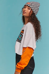 Airwalk Cropped Combo Tee