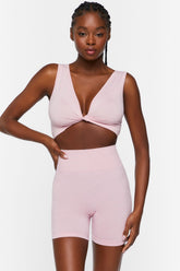 Active Seamless Space Dye Biker Shorts