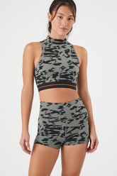 Active Abstract Print Shorts
