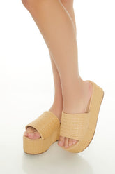 Basketwoven Platform Wedges