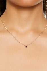 Birthstone Charm Necklace