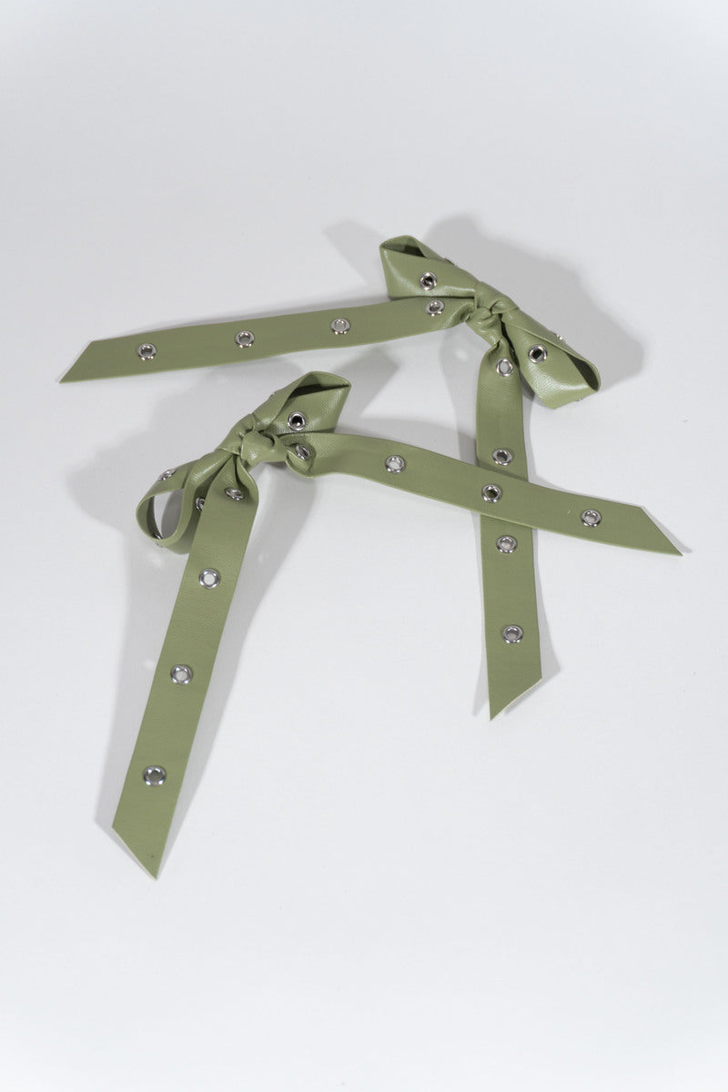 Accented Bow Hair Clips
