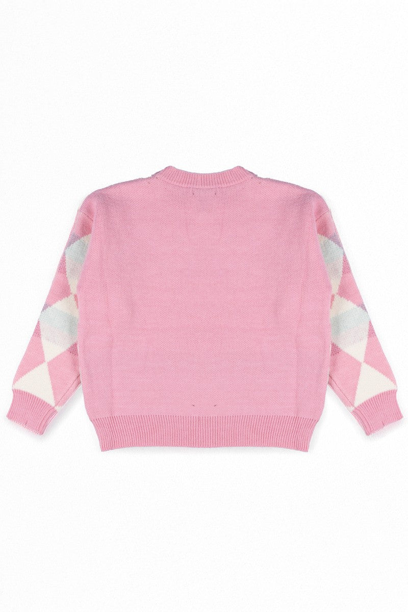 Argyle Cherry Knit Sweater