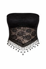 Bandeau Lace Crop Top