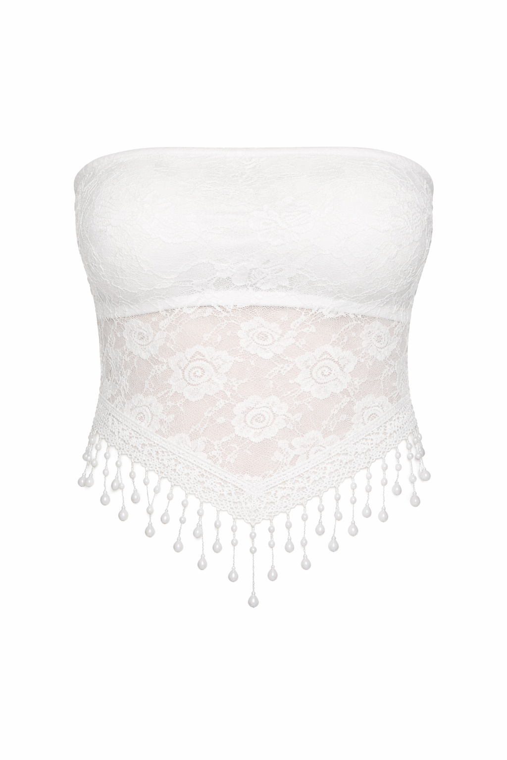 Bandeau Lace Crop Top