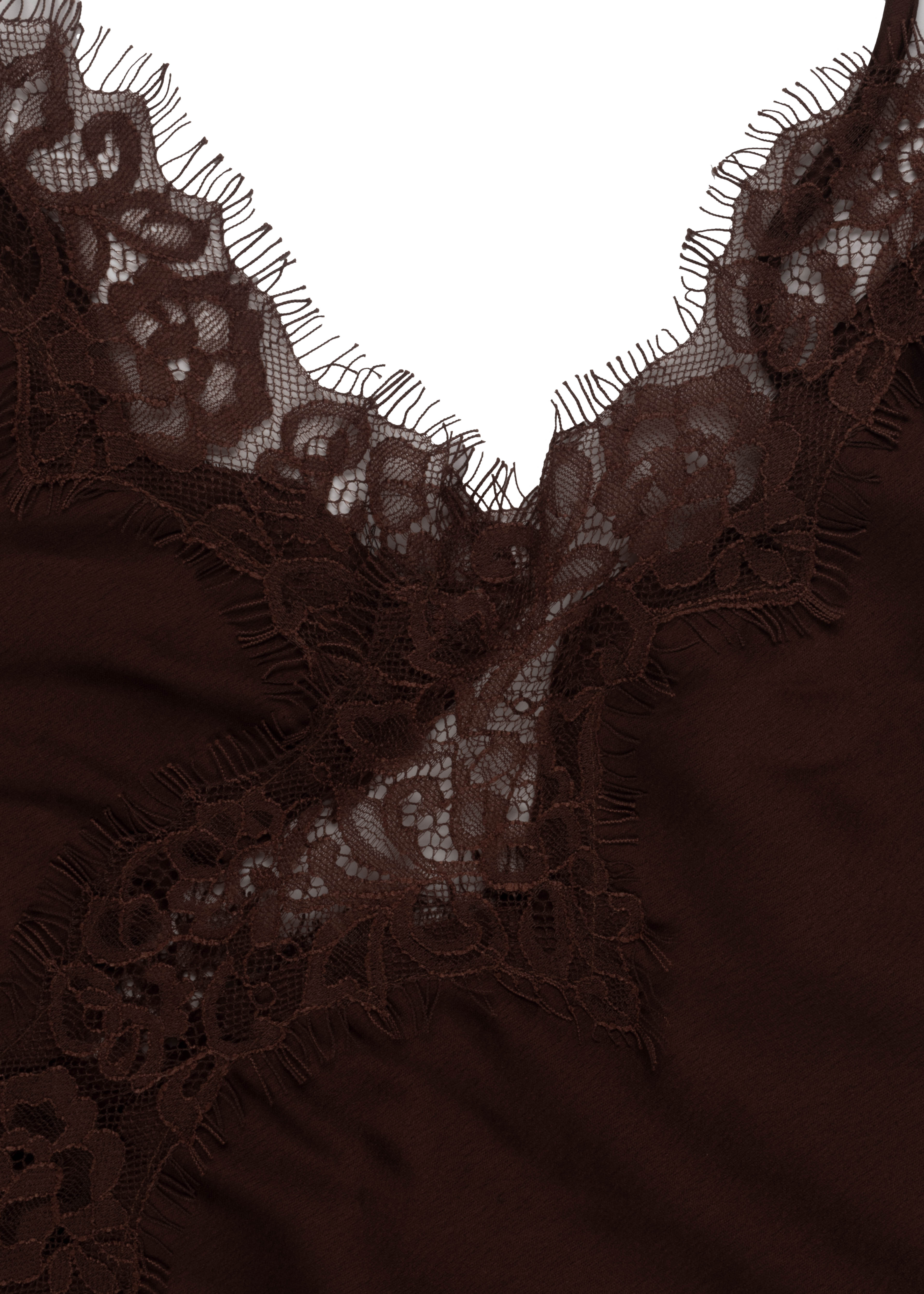 Asymmetrical Lace Trim Satin Cami Top