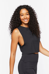 Active Crew Neck Crop Top