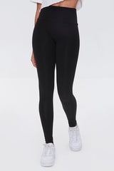 Basic Cotton-Blend Leggings