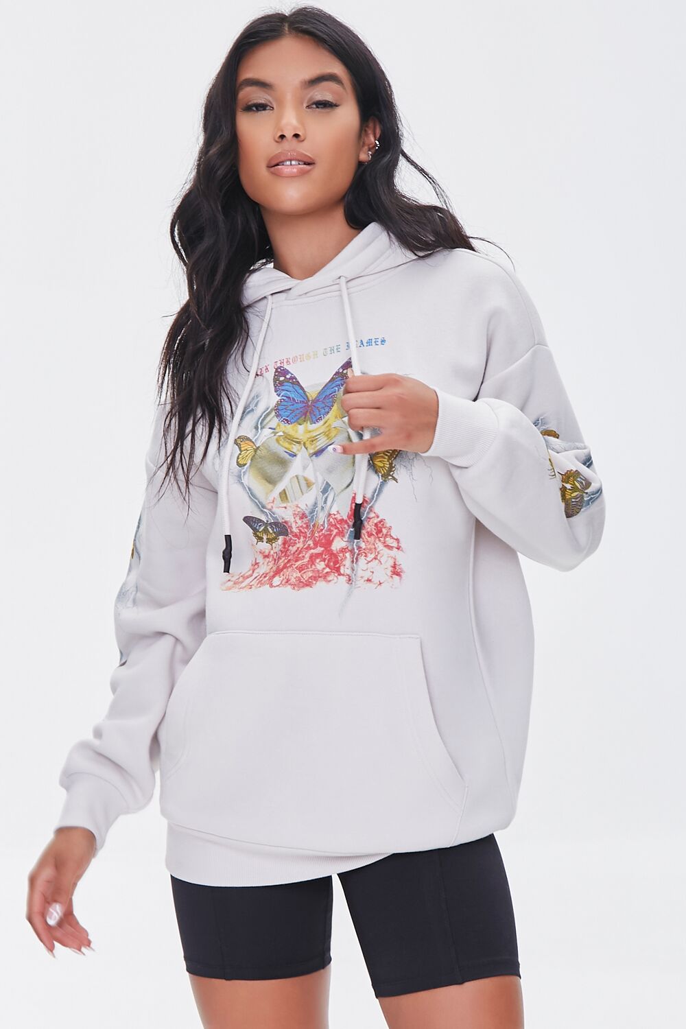 Butterfly Lightning Graphic Hoodie