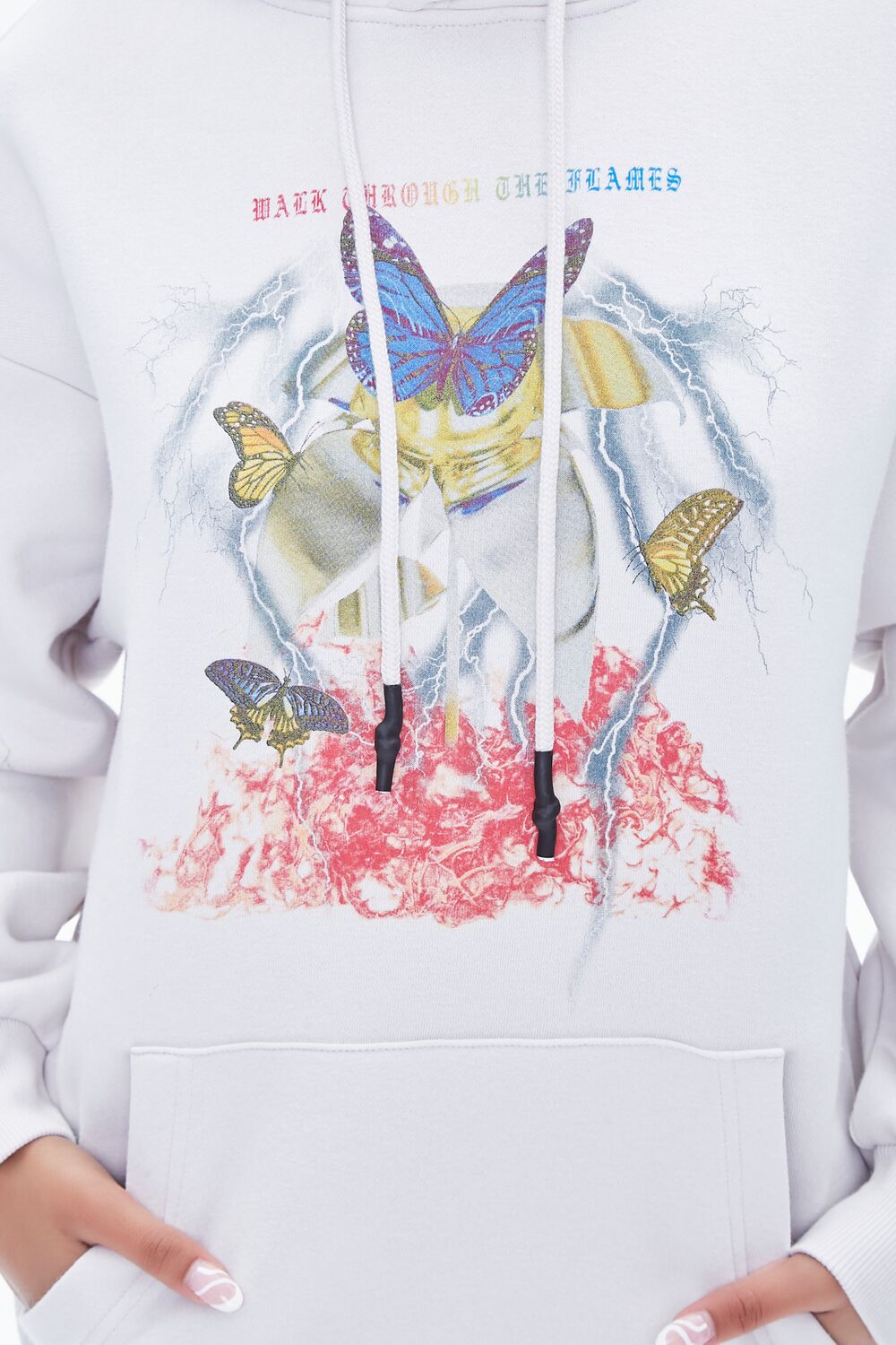 Butterfly Lightning Graphic Hoodie