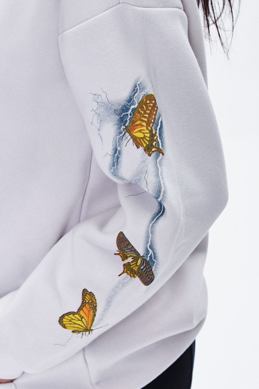 Butterfly Lightning Graphic Hoodie