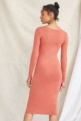 Bodycon Long-Sleeve Dress