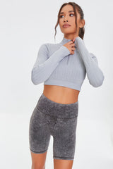 Active Mineral Wash Biker Shorts