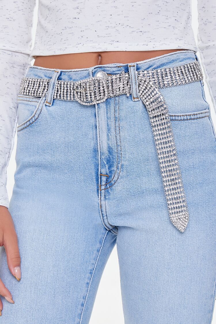 Buckled Rhinestone Hip Belt