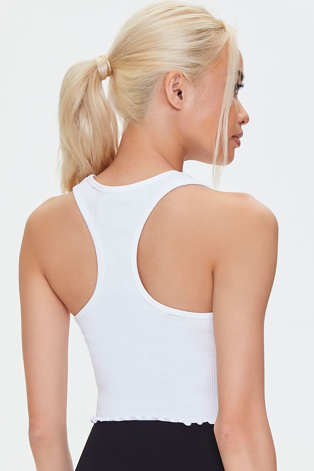 Active Seamless Lettuce-Edge Crop Top