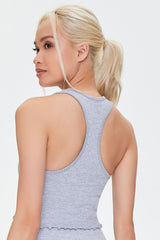 Active Seamless Lettuce-Edge Crop Top