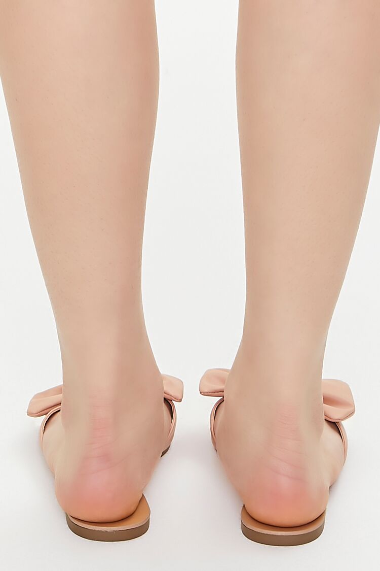 Bow Faux Leather Sandals