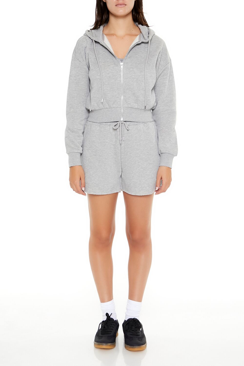 Basic Fleece Zip-Up Hoodie