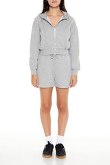 Basic Fleece Zip-Up Hoodie