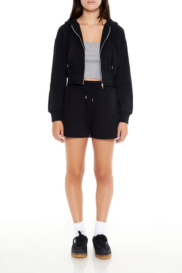 Basic Fleece Zip-Up Hoodie