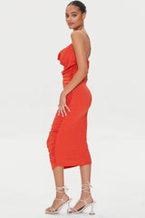 Bodycon Cowl Midi Dress