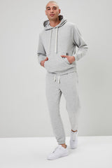 Basic Heathered Drawstring Joggers