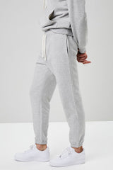 Basic Heathered Drawstring Joggers