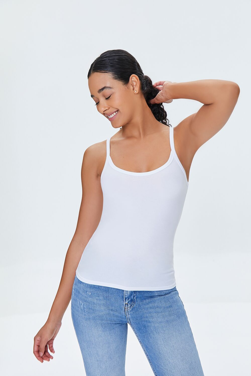 Basic Cotton Thick-Strap Cami