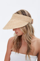 Basketwoven Straw Visor