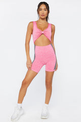 Active Checkered Seamless Romper