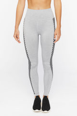 Active Checkered-Trim Leggings
