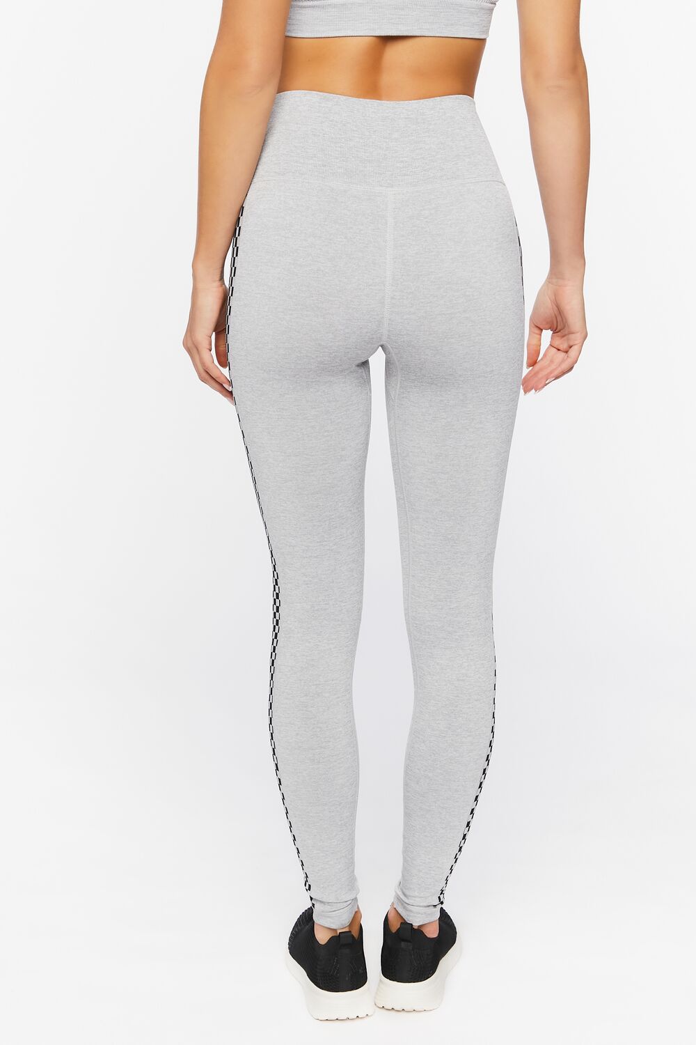 Active Checkered-Trim Leggings