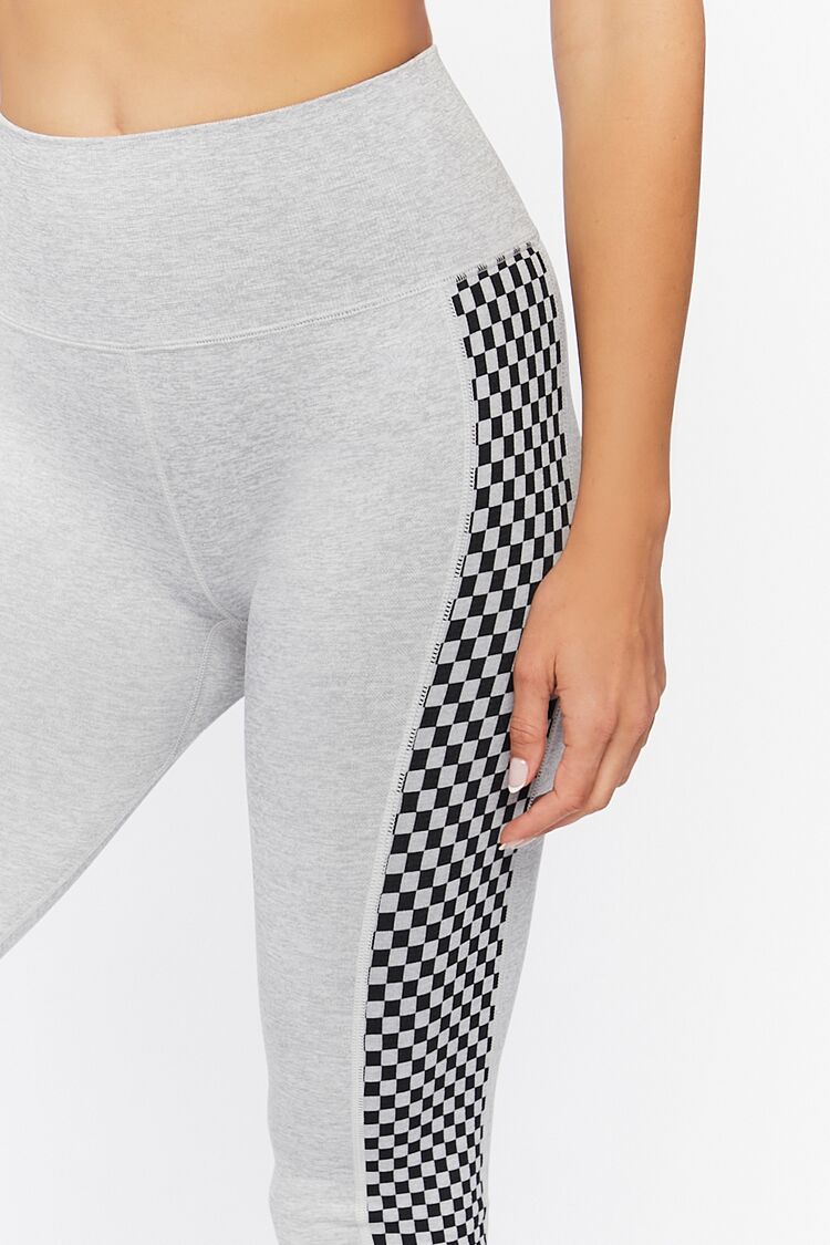 Active Checkered-Trim Leggings