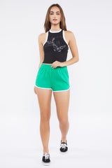 Butterfly Graphic Cropped Tank Top