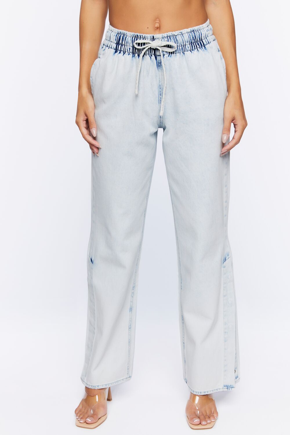90s-Fit Snap-Button Jeans