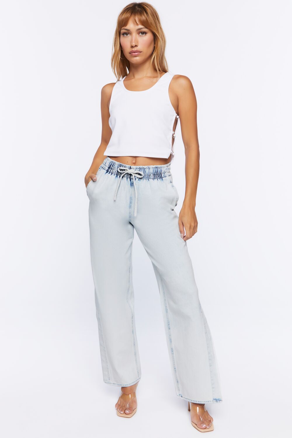 90s-Fit Snap-Button Jeans