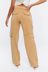 Belted Twill Cargo Pants