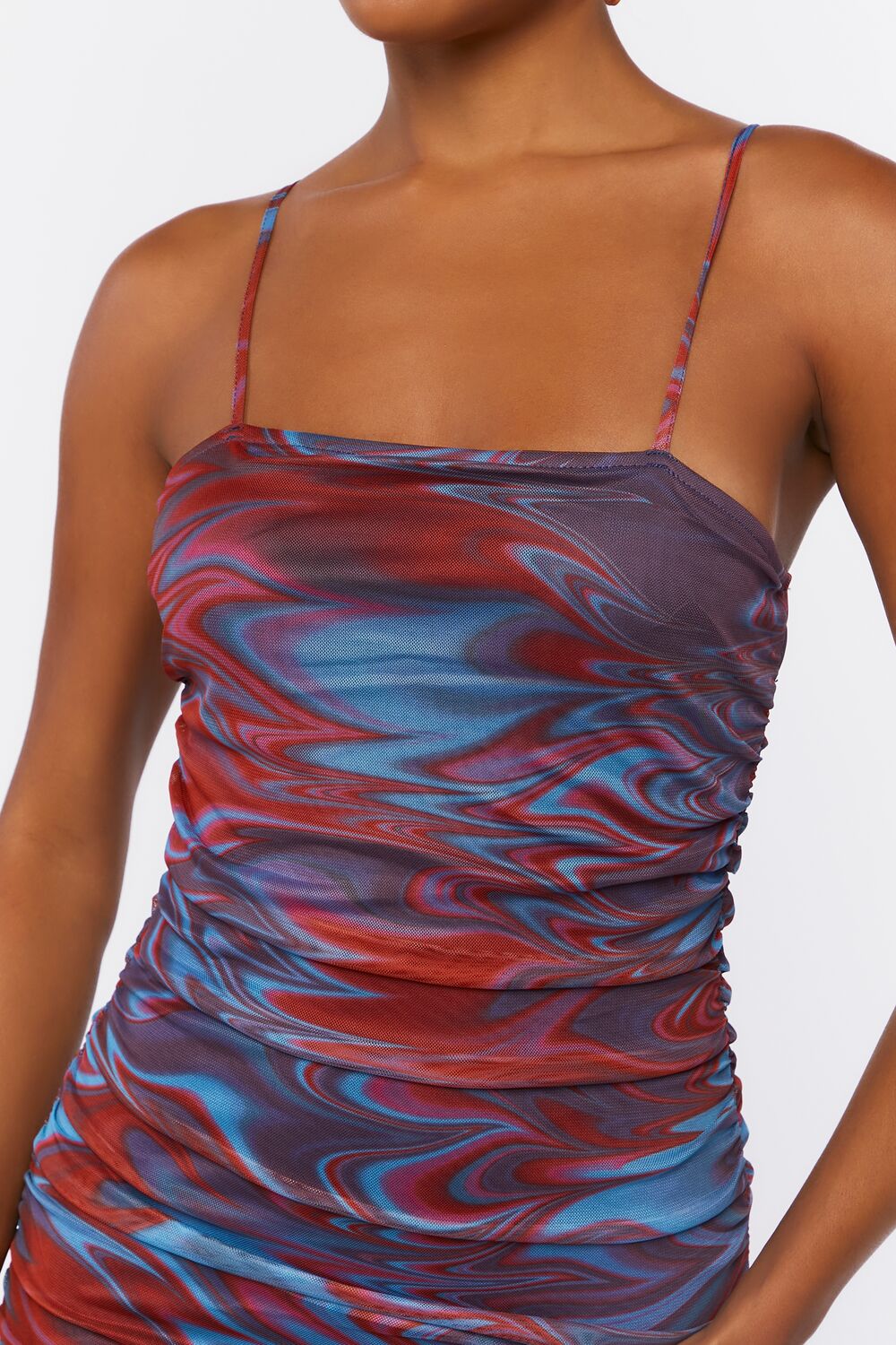 Abstract Print Bodycon Mini Dress
