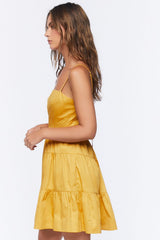 Babydoll Cutout Mini Dress