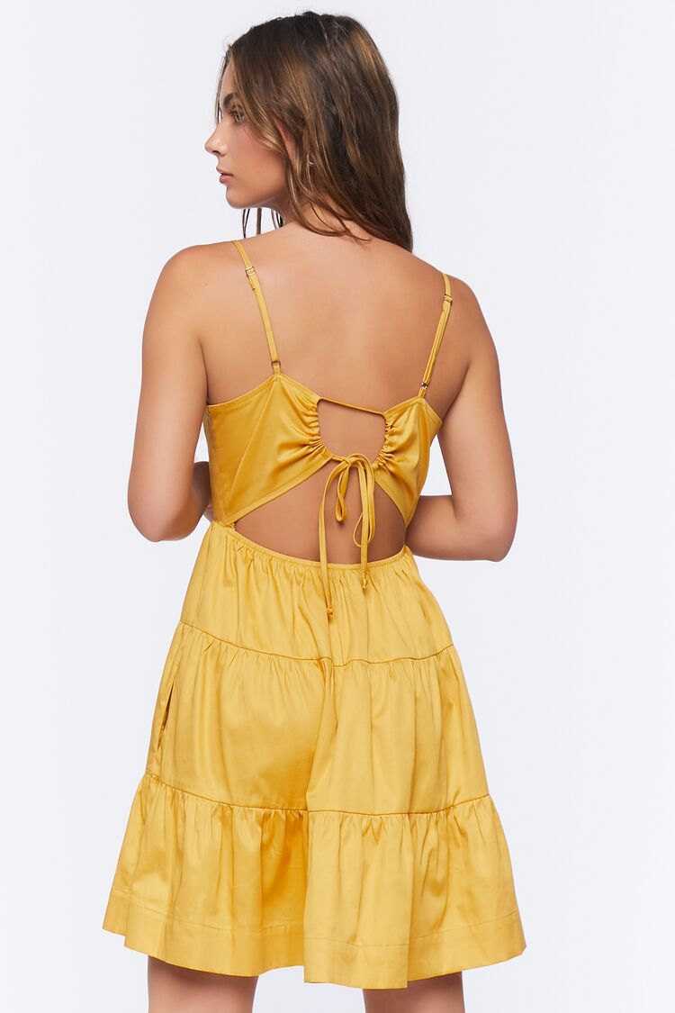 Babydoll Cutout Mini Dress