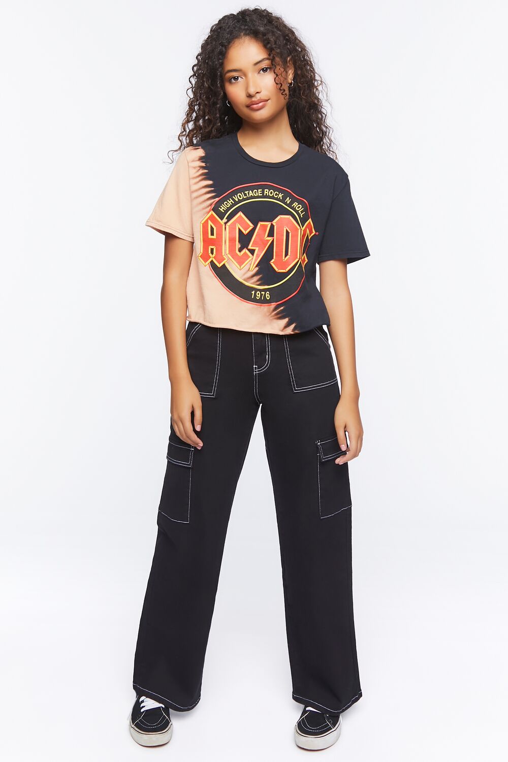 ACDC Graphic Cropped Tee