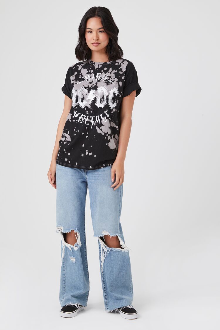 AC/DC Graphic Bleach Wash Tee